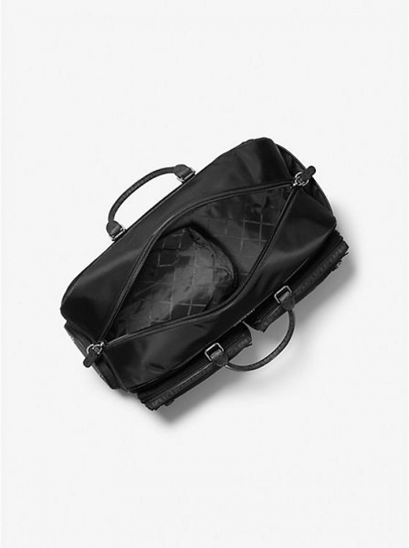 Michael Kors Brooklyn Nylon Handbagage Dames Zwart | 092473-CDP